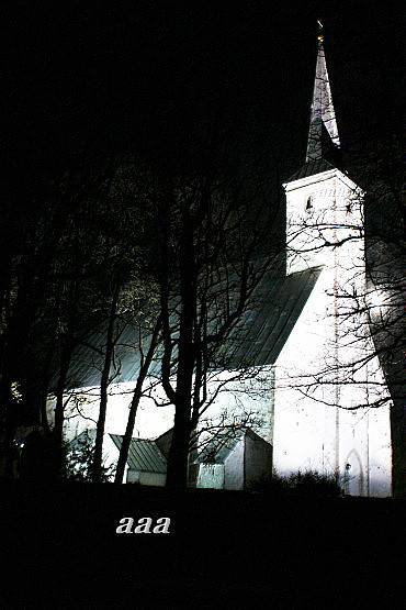 Kadrina kirik, vaade loodest rephoto