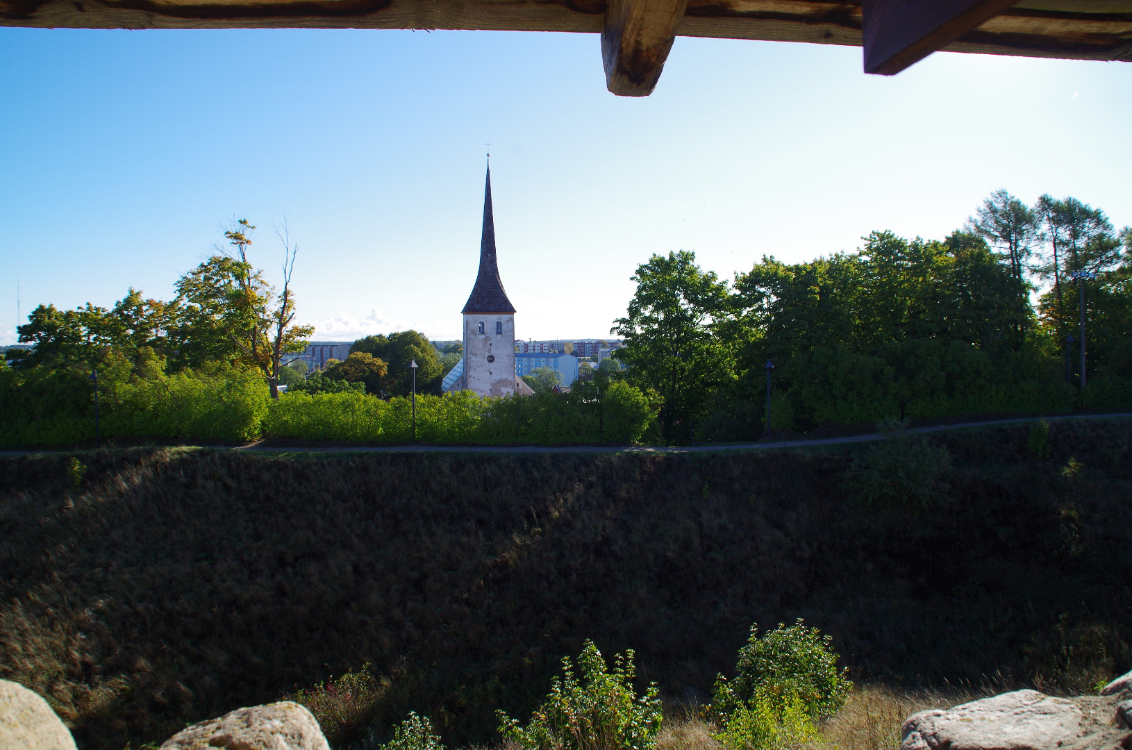Vaade Rakvere Vallimäelt linnale rephoto