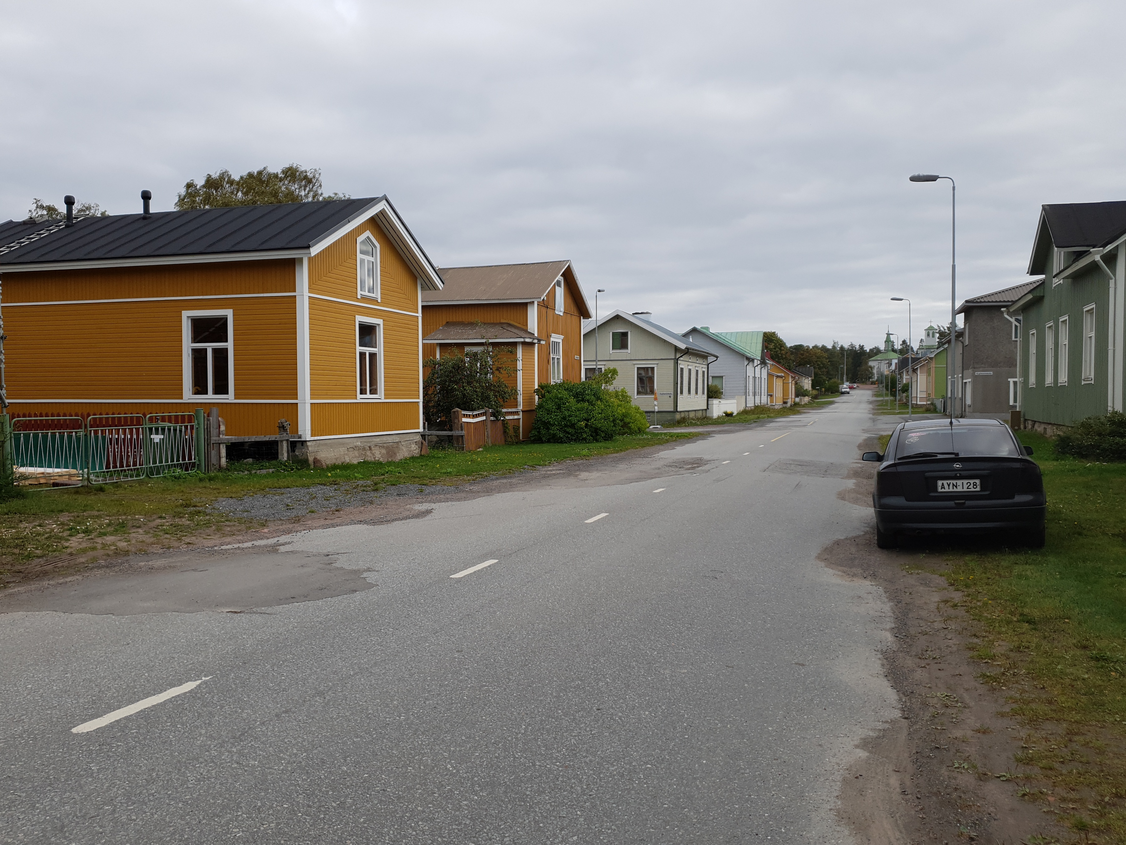 Church Street, behind the Reposaari church rephoto