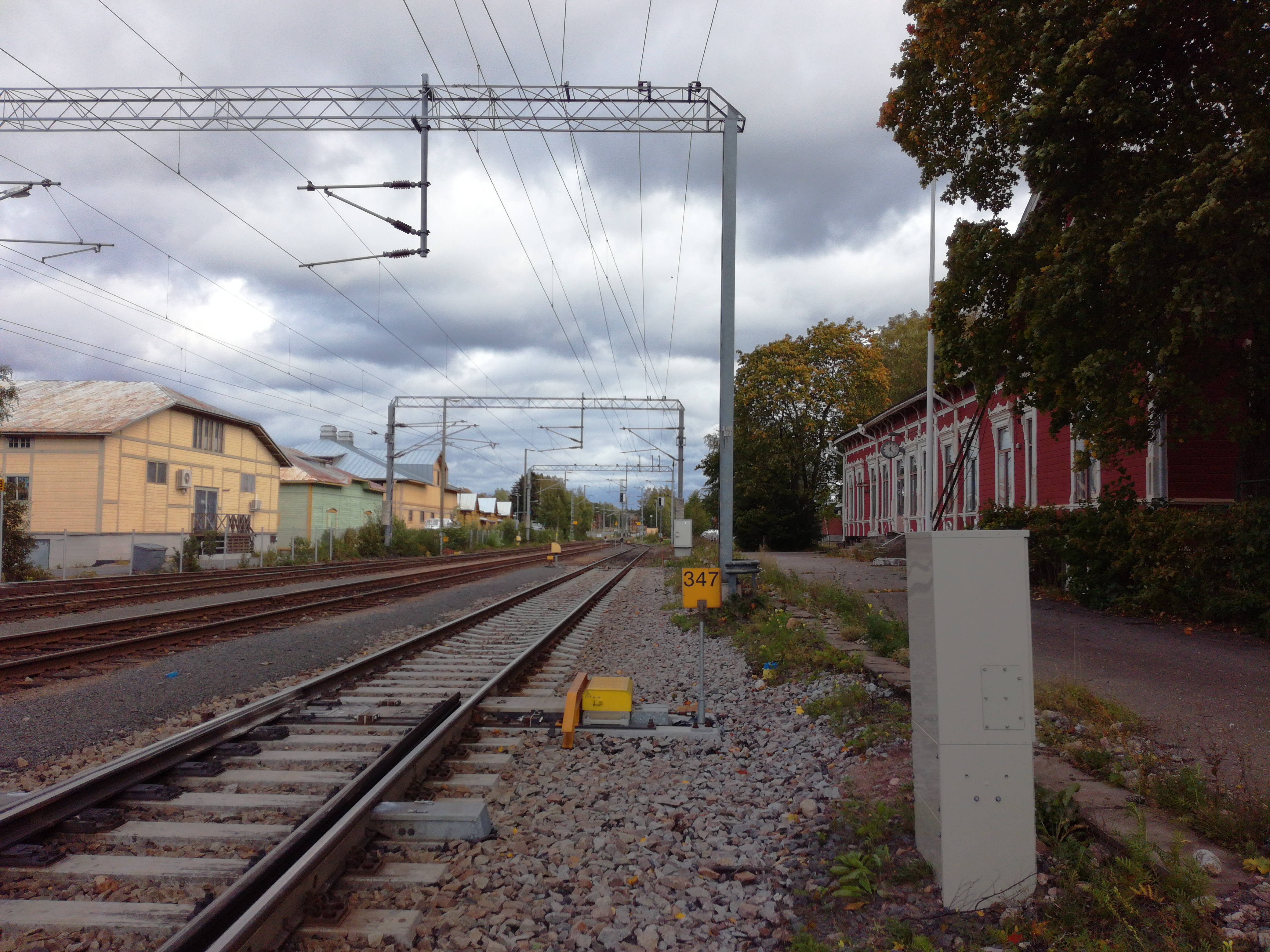 Rauma Railway Station and Railway Garden rephoto