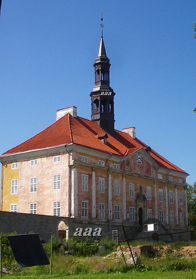 Narva raekoda, fassaadivaade. Eh.meistrid Z. Hoffmann sen. & J. Bischoff rephoto