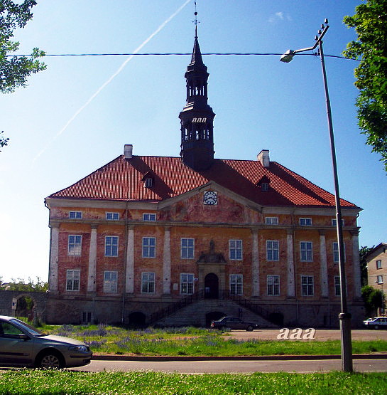 Narva Raekoda, vaade platsilt. Arhitekt Georg Teuffel rephoto