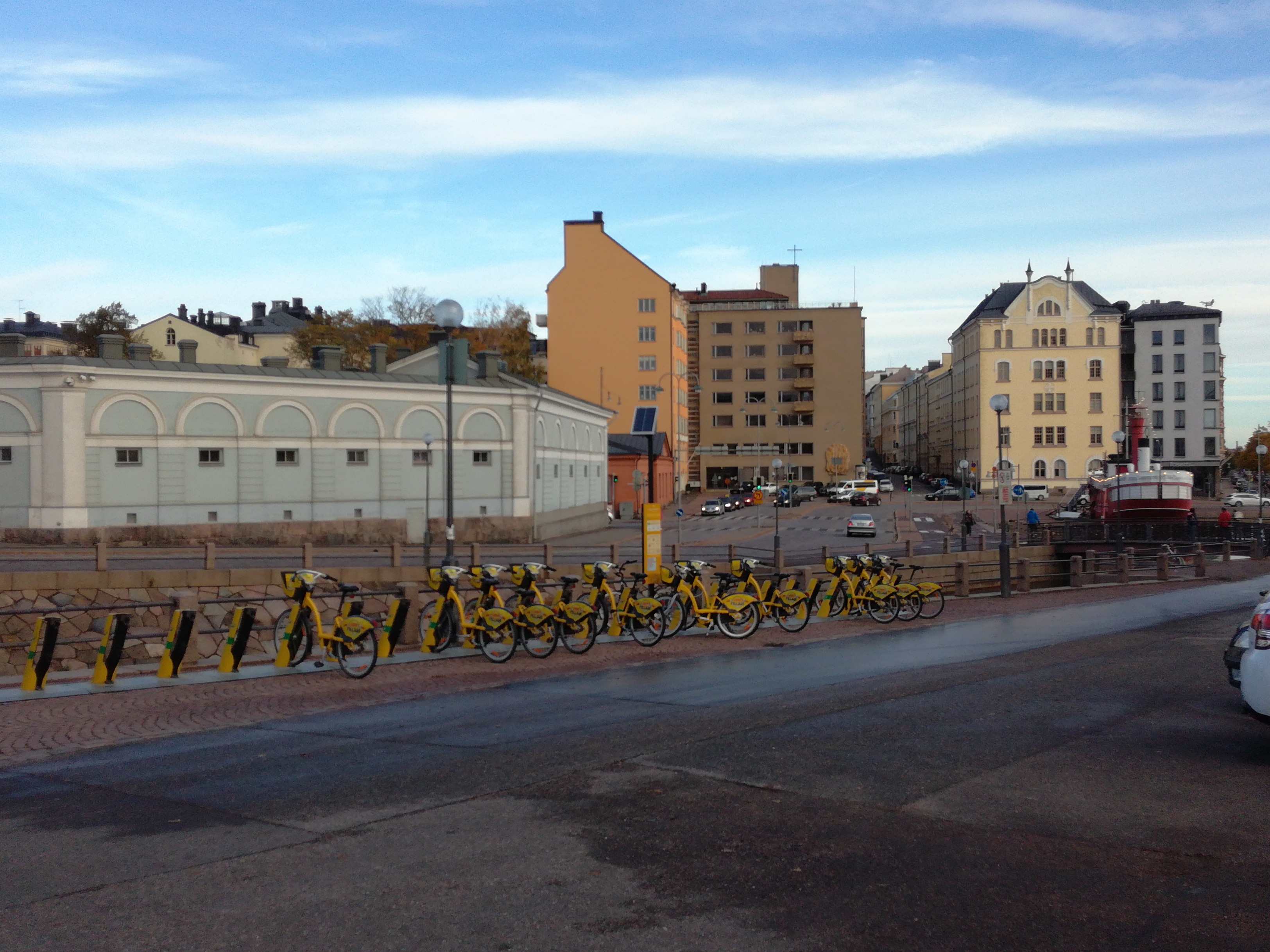 The destruction described after the takeover of Helsinki rephoto