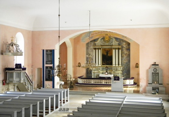 Internal view of the St. Rist Church. rephoto