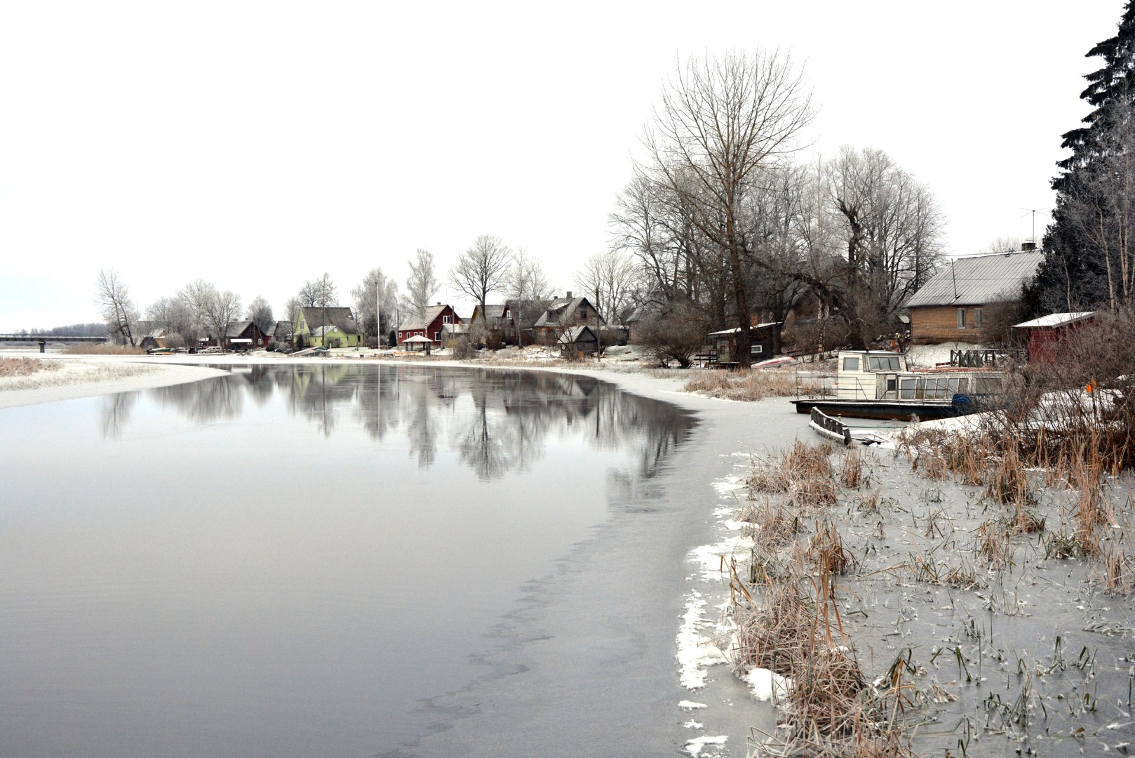 Võõpsu küla Võhandu ääres rephoto