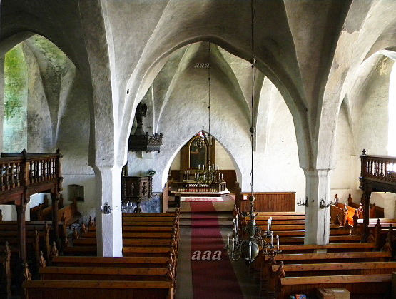 Haljala kiriku sisevaade rephoto