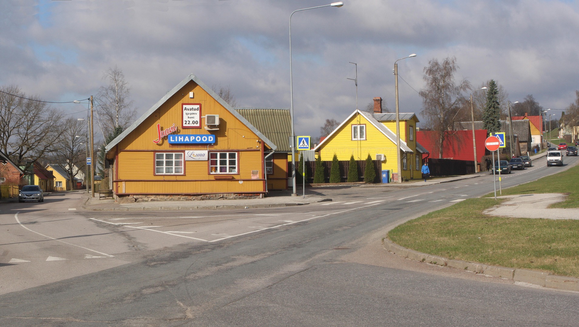 foto, Viljandi, Jakobsoni ja Tartu tn nurk u 1920 rephoto