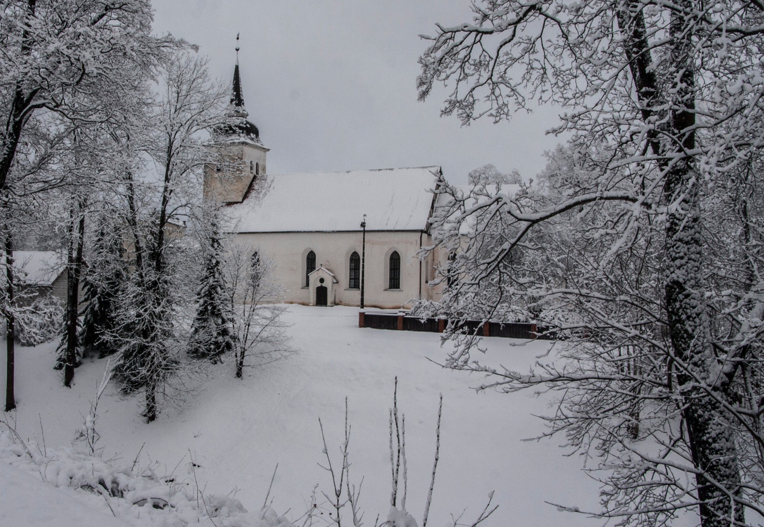 fotonegatiiv, Viljandi, Jaani kirik (vaade I Kirsimäelt) rephoto