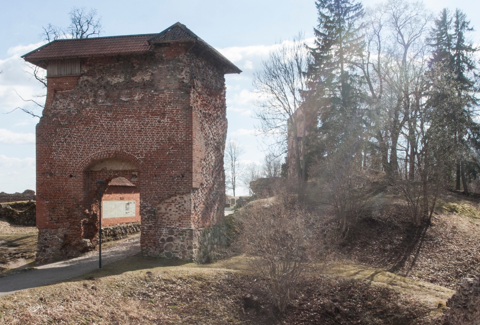 Fellin : Schlossruinen rephoto