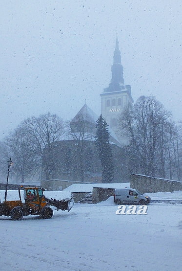 Tallinn, Niguliste kiriku varemed. rephoto