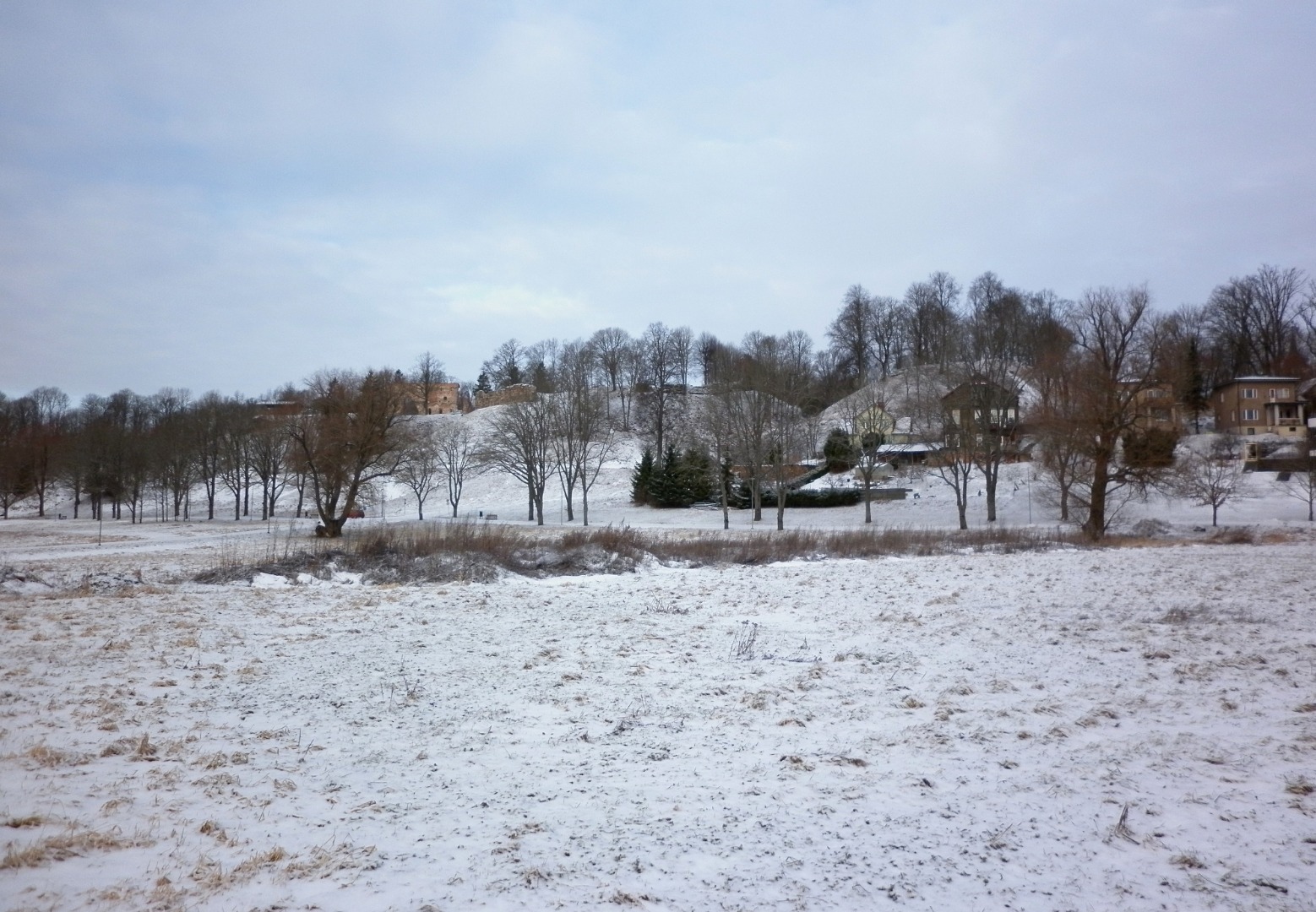 Wiljandi Winter Winter from Wade Castle Mountains rephoto