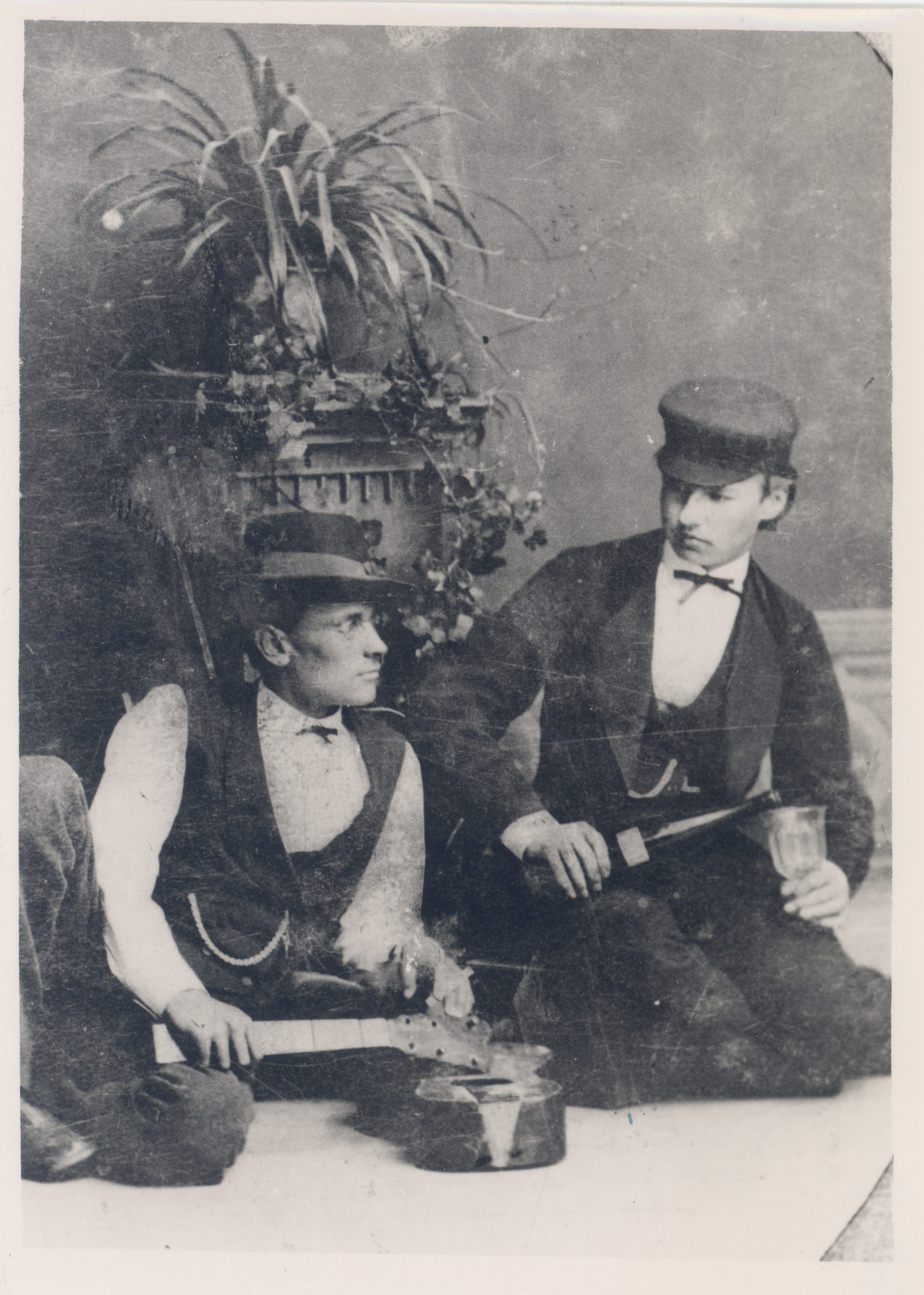 A. Kitzberg with a friend in the Pöögle-Poll era