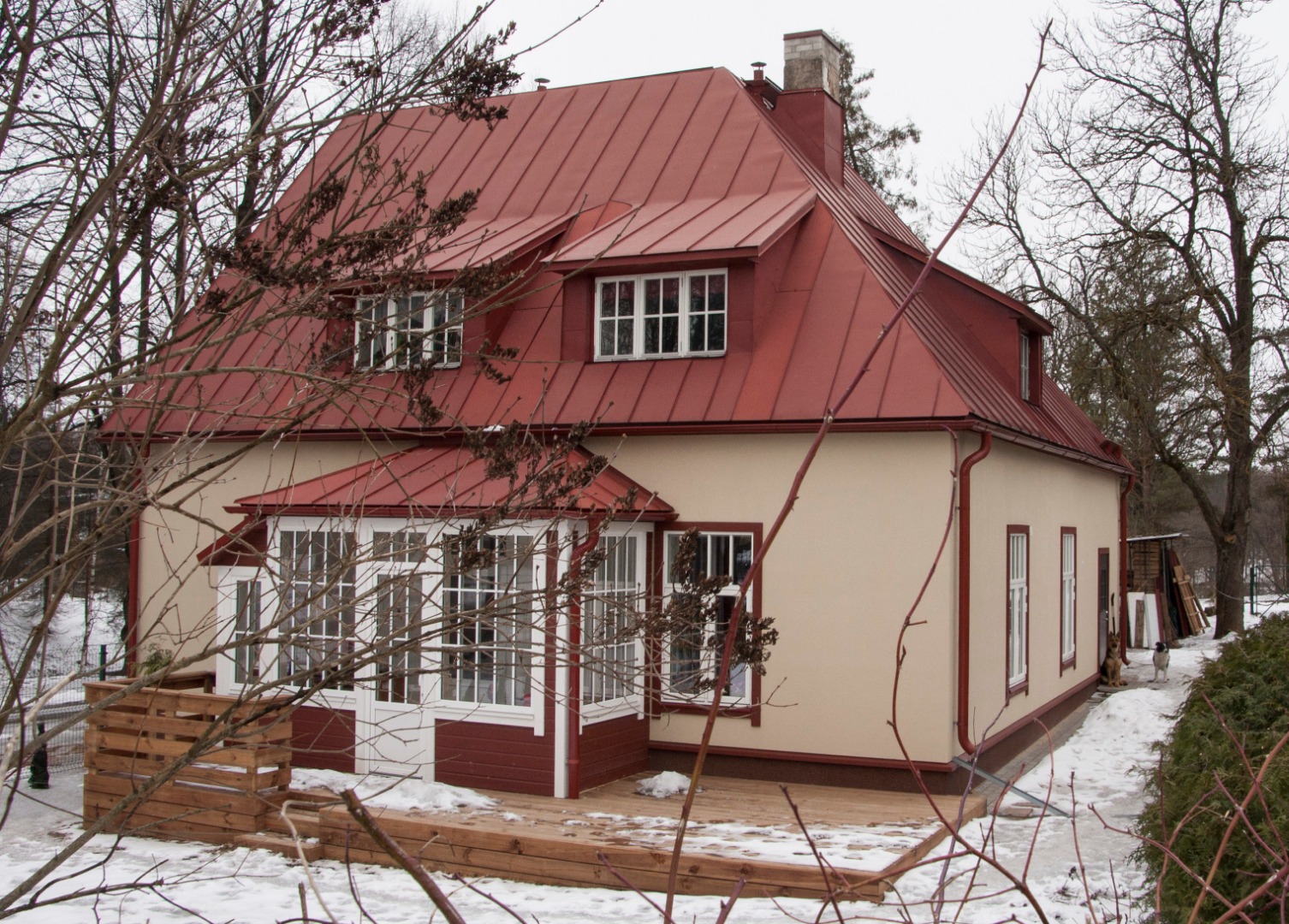 E. Kuivi residential building in Viljandi Uueveski 22 (arh. A. Perna). Photo from Leo Gens rephoto