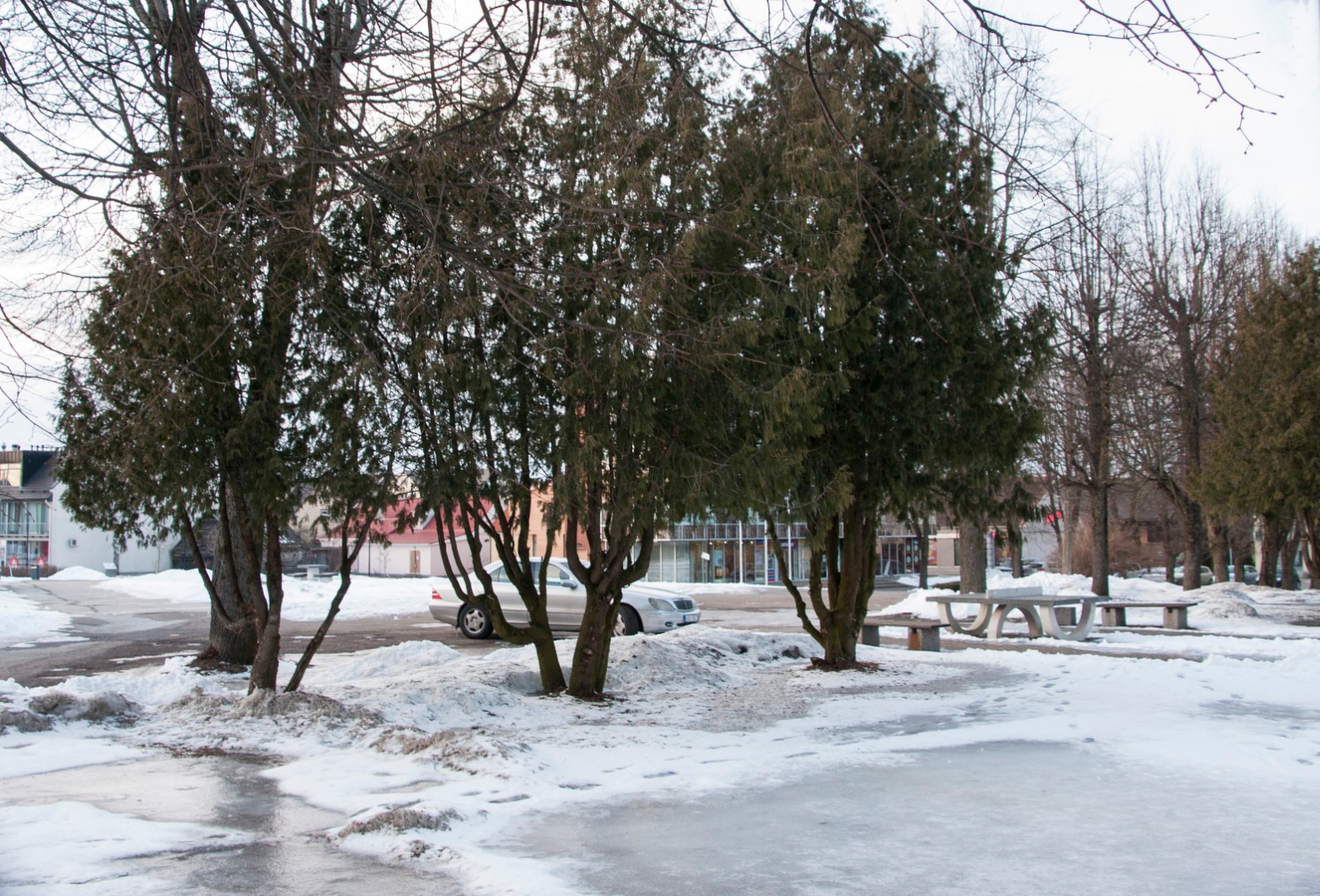 foto Viljandi, Lossi tn 21, kino Rubiin 1966 talv F A. Kiisla (lammutus 2011) rephoto