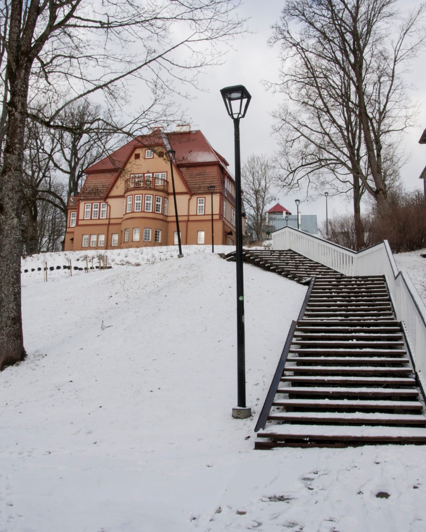 foto, Viljandi, Trepimägi 1958 F H.Riet rephoto