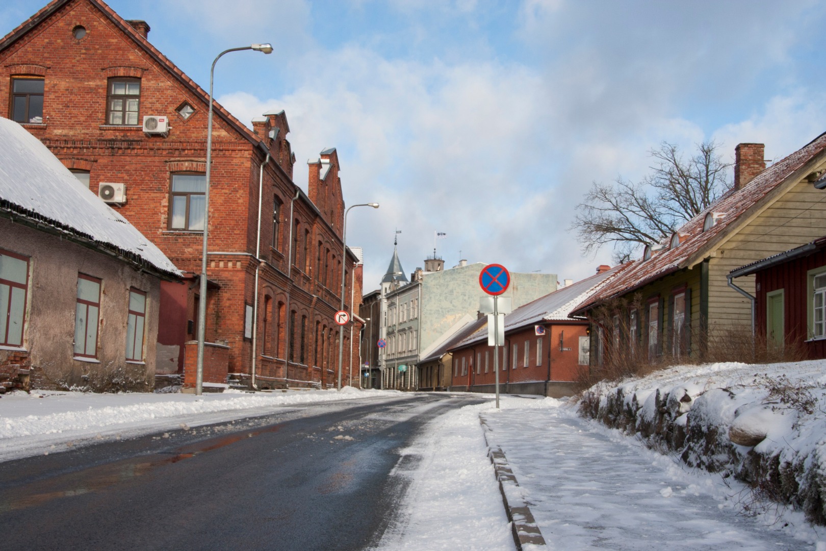 foto, Viljandi, Tartu tn 1958 F H.Riet rephoto