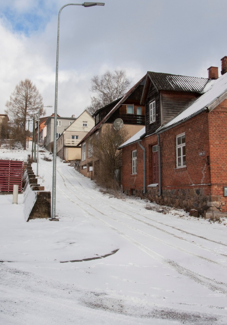 foto, Viljandi, Liiva tn, 1977 talv, foto Peeter Hunt rephoto