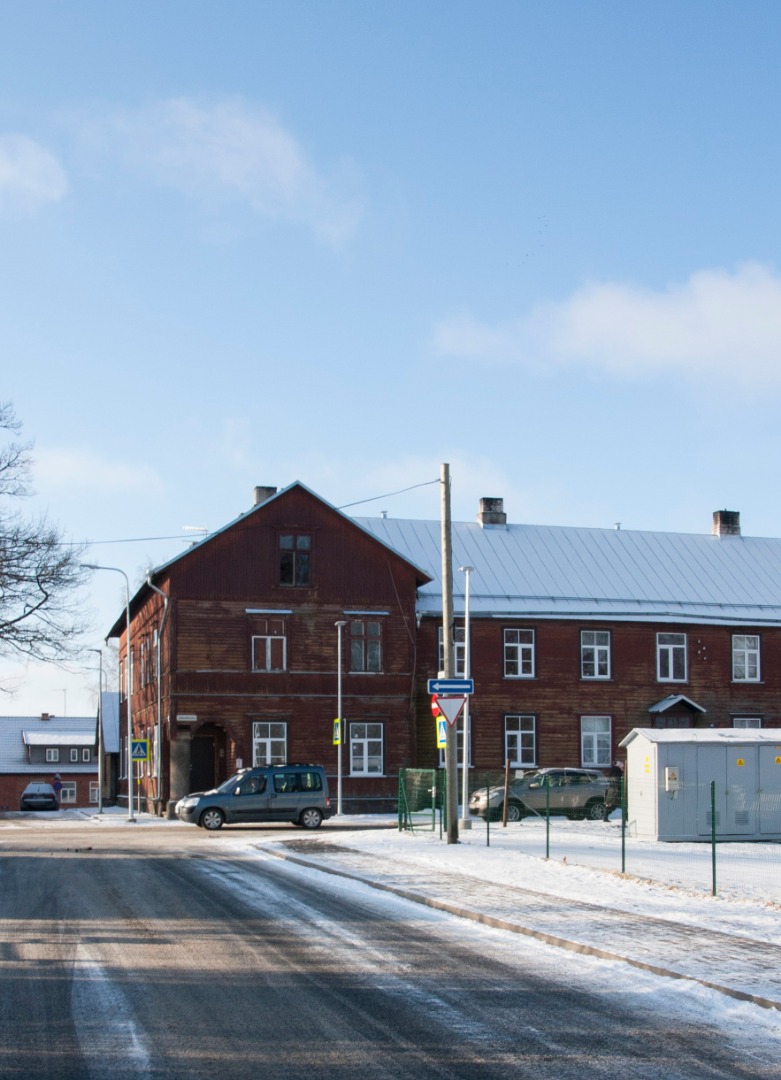 foto, Viljandi, Kooli tänav 1957 F H.Riet rephoto