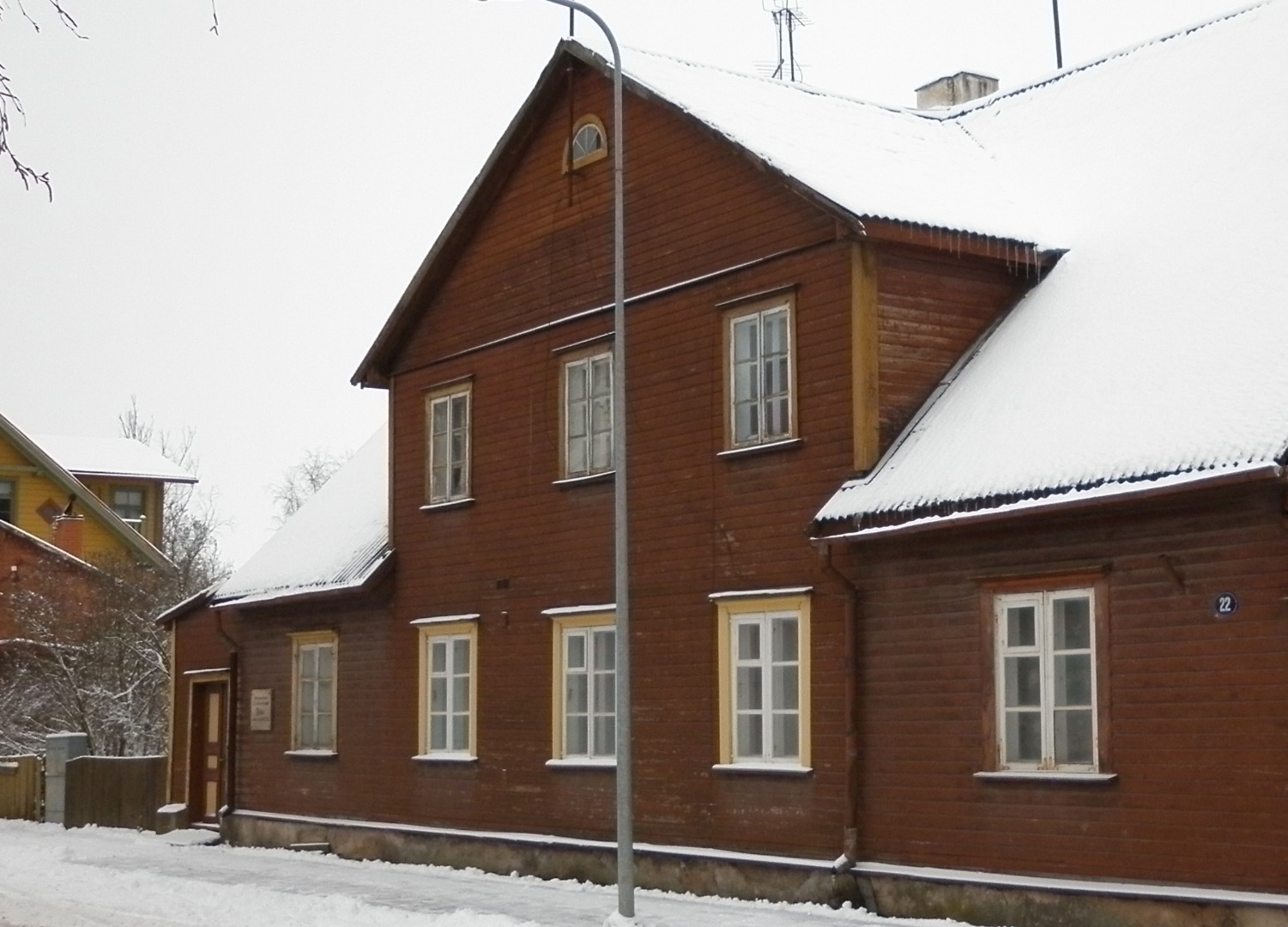 House in Viljandi, where Sakala was located rephoto