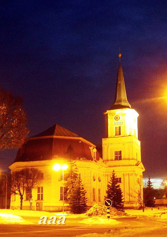 Valga Jaani Church, postcard rephoto