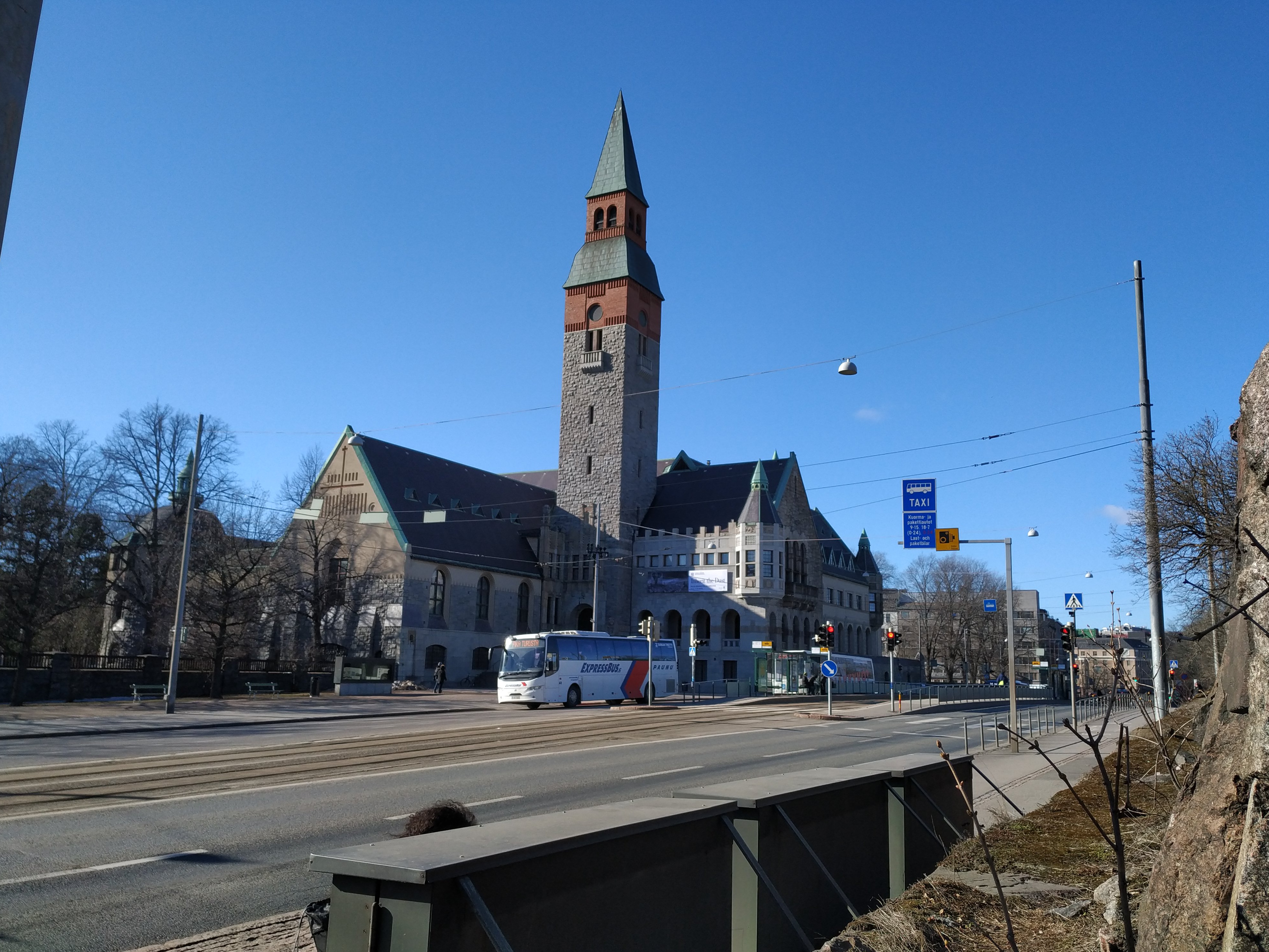 Postkaart. Soome Rahvusmuuseum Helsingis. rephoto