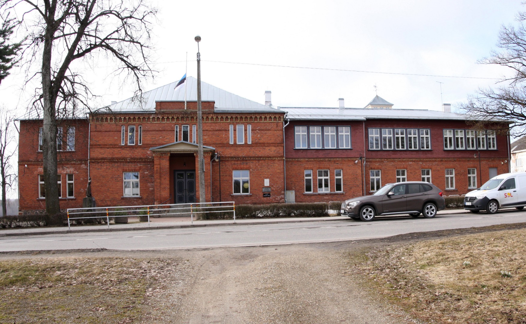 trükipostkaart, Viljandi Eesti Põllumeeste Selts, hoone Jakobsoni tn 42 u 1905 valgustrükk ja foto J. Riet rephoto