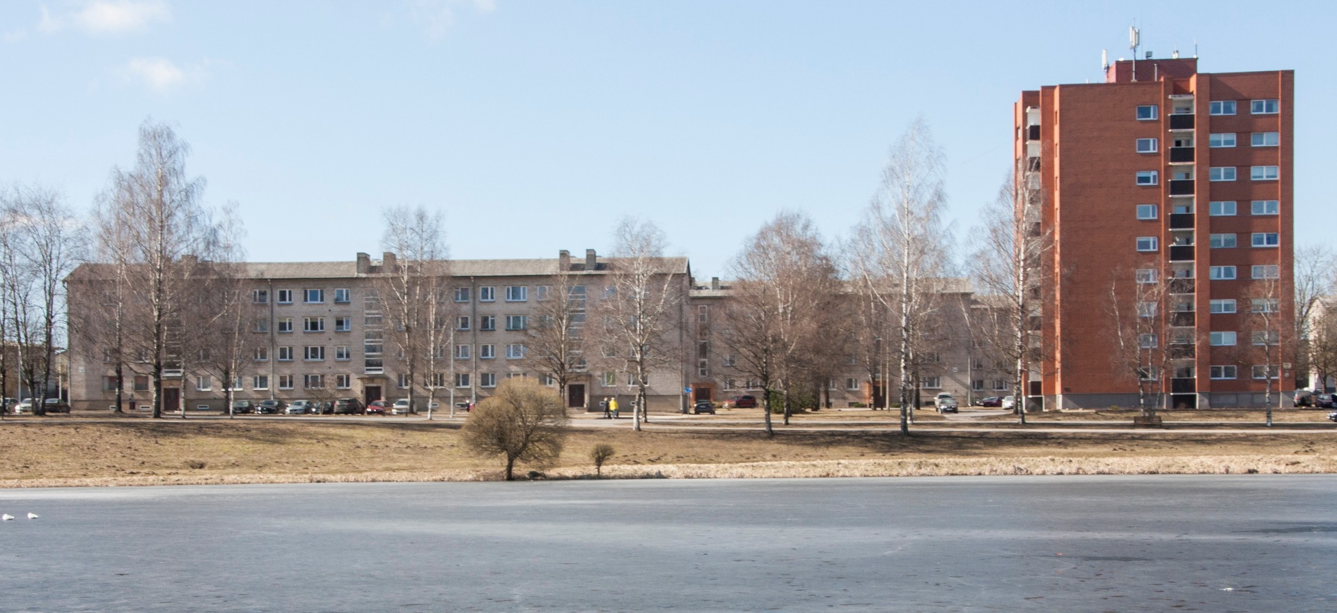 foto, Viljandi, Paalalinn, uued korterelamud (hrutšovkad) u 1965 rephoto