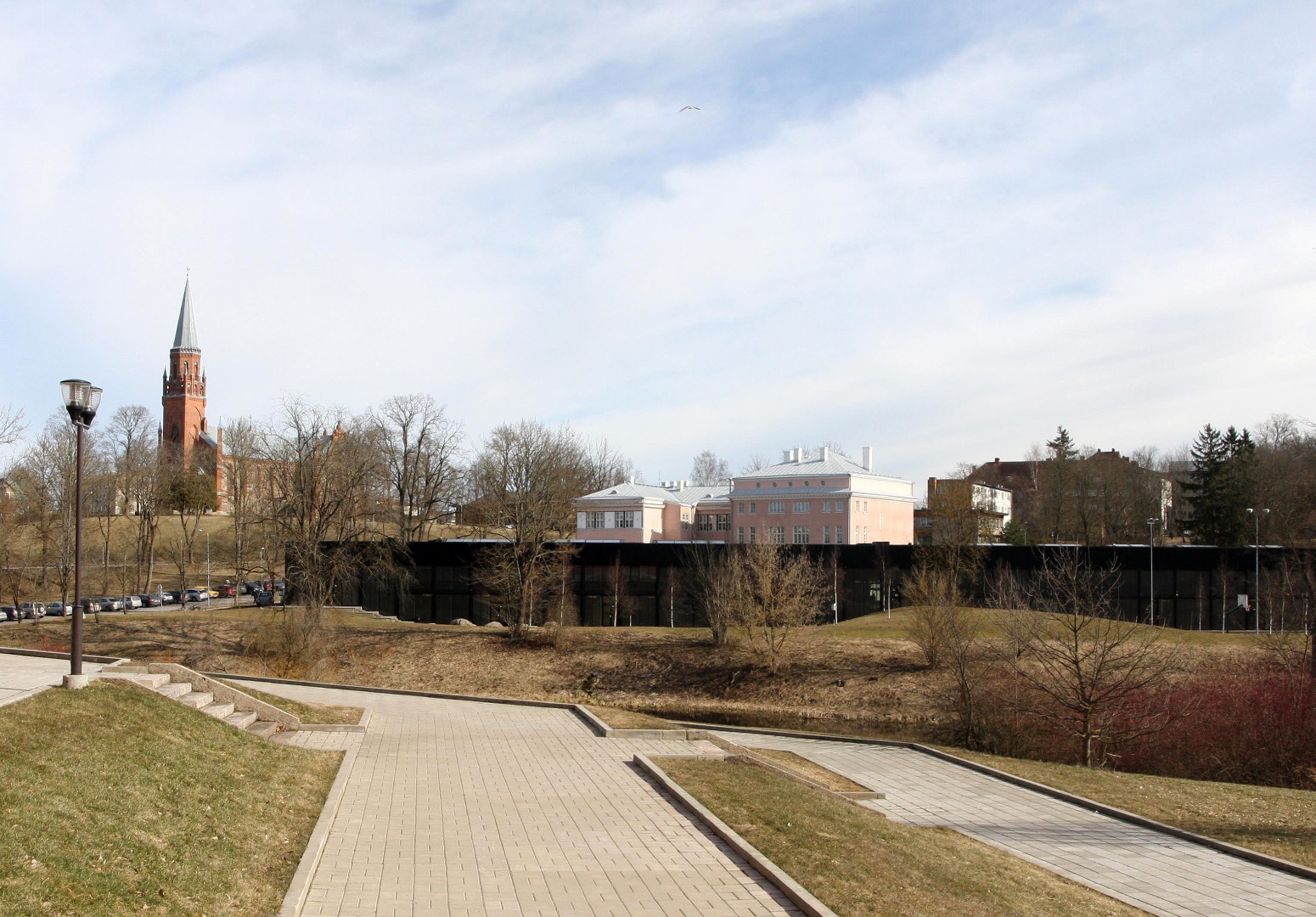 foto Vaade Viljandile Vana kalmistu juurest rephoto