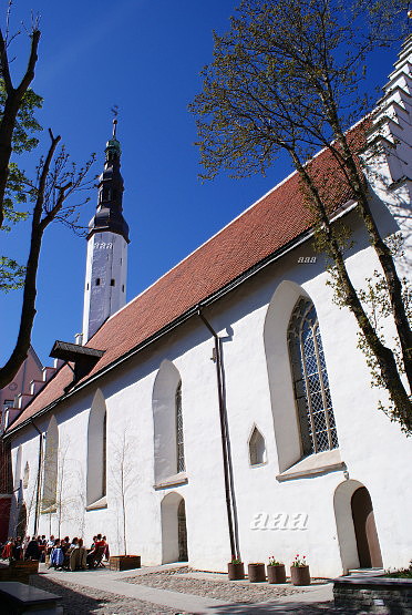 Tallinn, Pühavaimu kirik 14. sajandist. rephoto