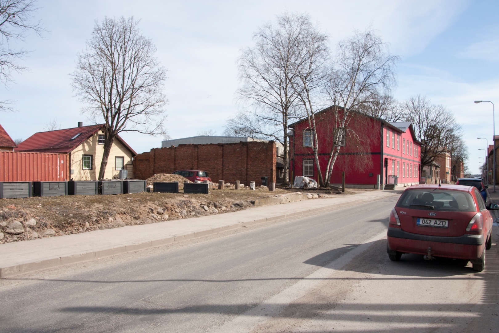 Viljandi vaade Veski uulitsalt (praegune C. R. Jakobsoni tn). rephoto