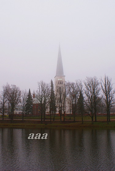 Kambja kirik ja järv, 1921 rephoto