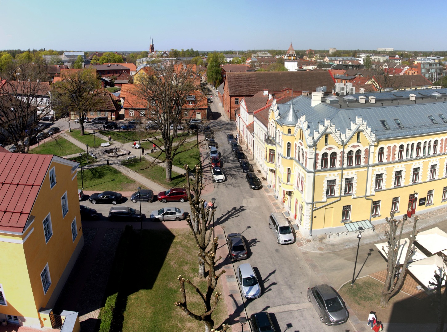 Viljandi city centre. rephoto