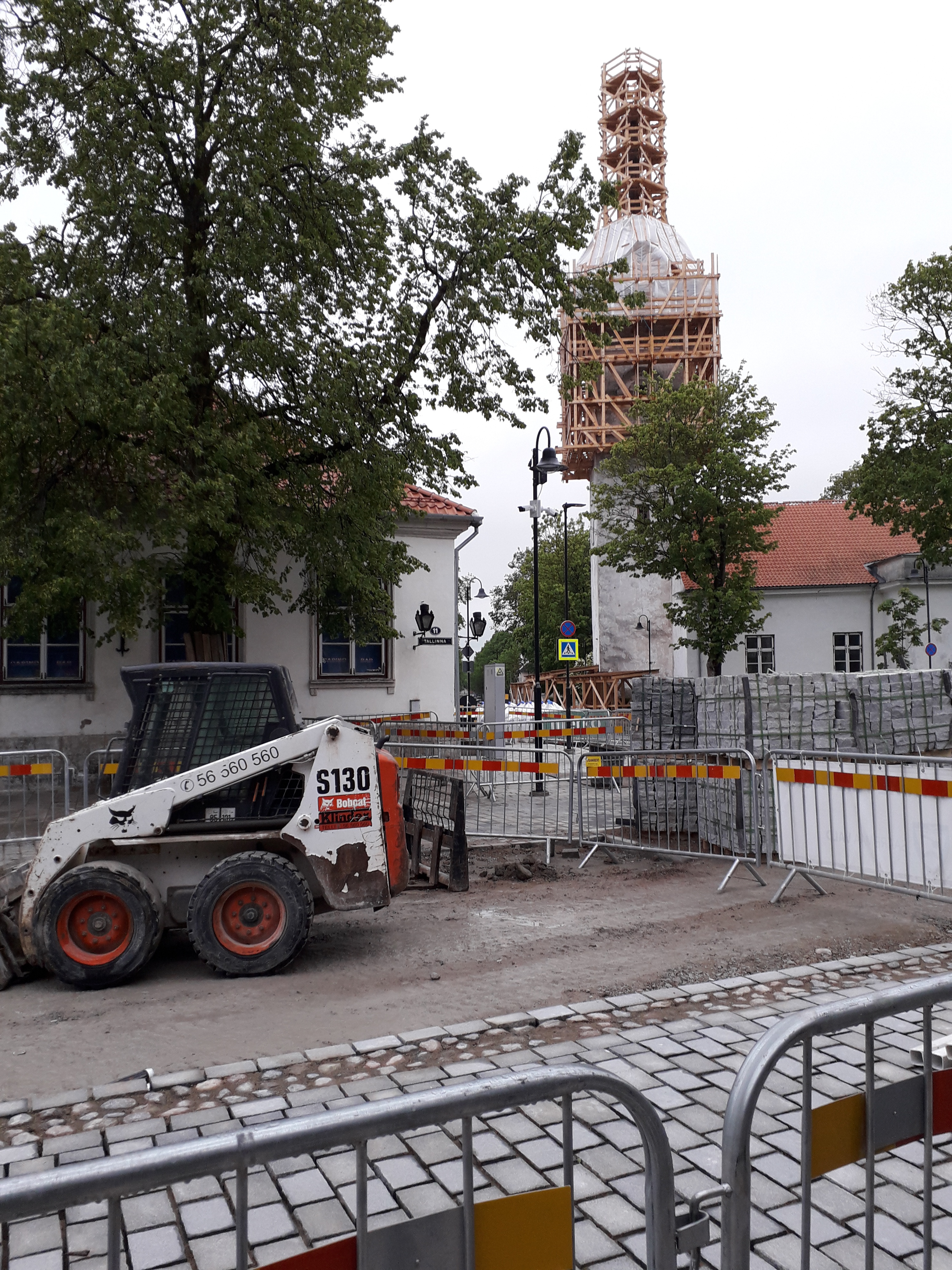 Laurentsiuse Church Tallinn St. 13. View from S-Tallinna Street rephoto
