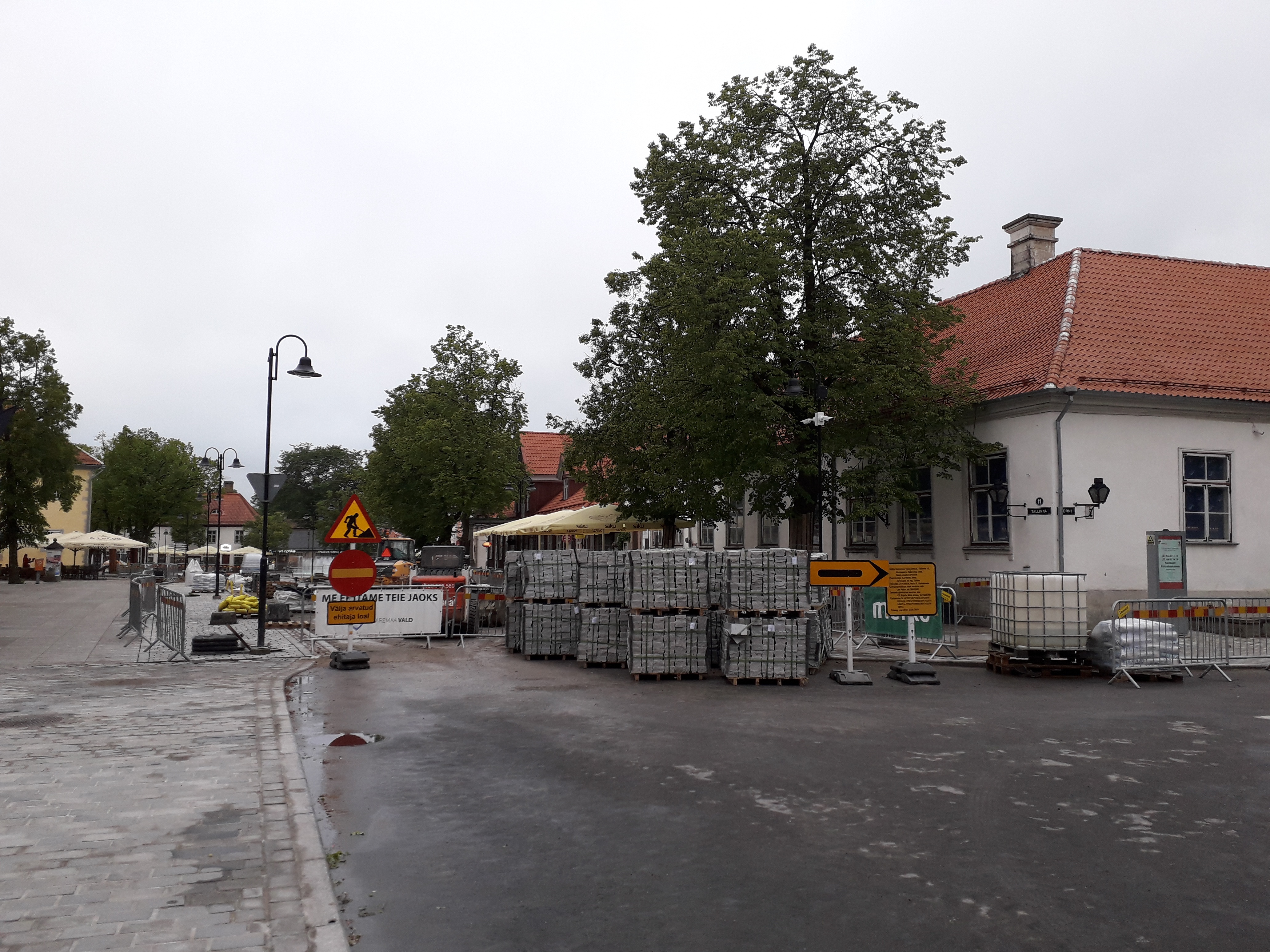 Vaade Kubermangu tänavalt Turuplatsi poole. rephoto