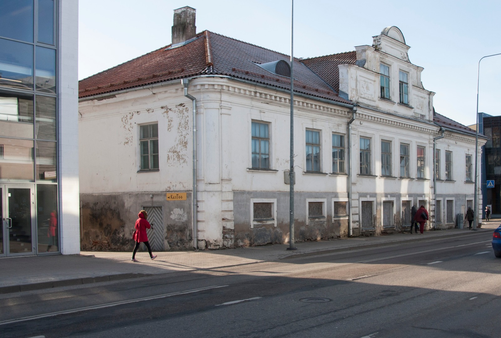 foto Viljandi, Tallinna-Jakobsoni tn nurgal Liivimaa aadlipreilide pansionaat (Stift) u 1905 rephoto