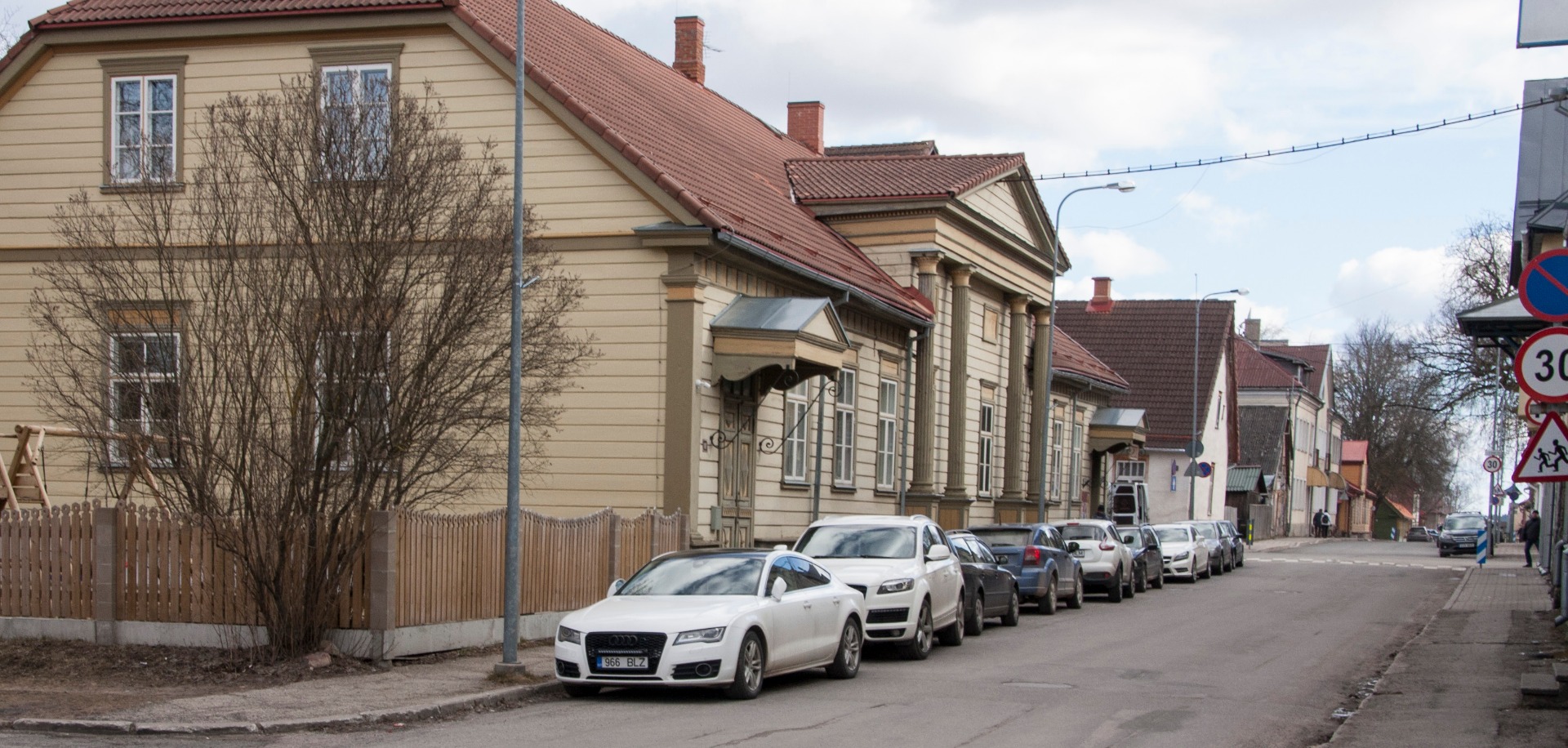 trükipostkaart, Viljandi, saksa kasiino Posti tn 11, u 1905. F J. Riet rephoto