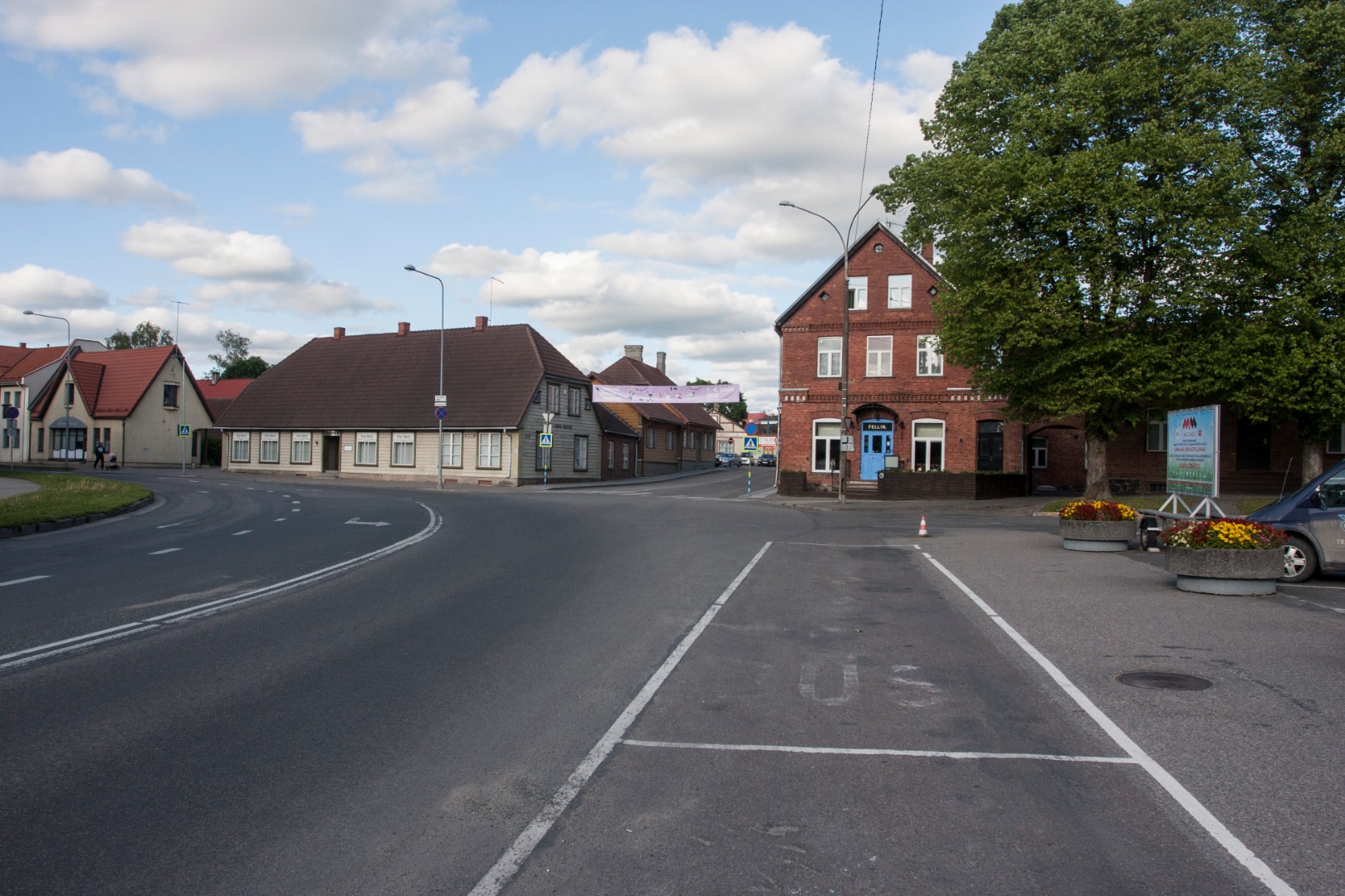 foto, Viljandi, Vaksali - Tallinna - Kauba tn ristmik u 1900 F J.Riet rephoto
