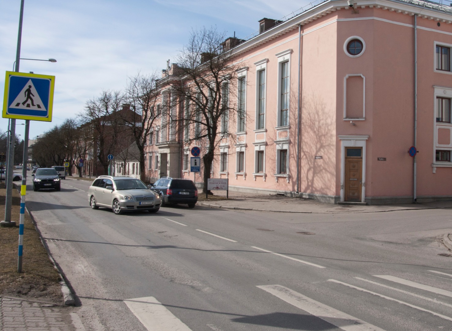 foto, Viljandi, Tallinna tn, kultuurimaja 1960, auto Pobeda rephoto