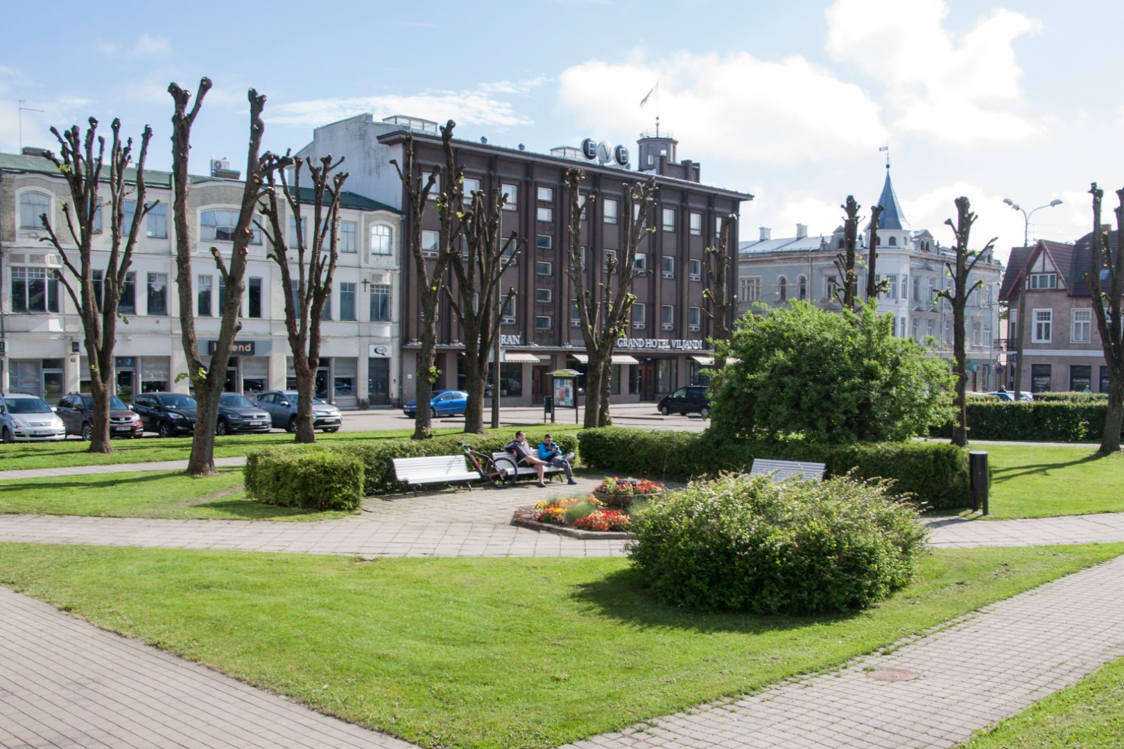 foto, Viljandi, 1.mai miiting, Keskväljak, 1960 rephoto