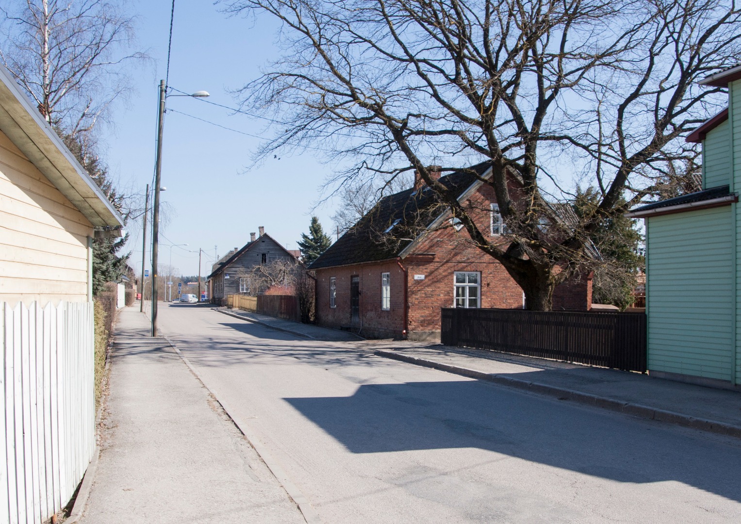 trükipostkaart, Viljandi, Tartu tn lõpuosa, 1922 rephoto
