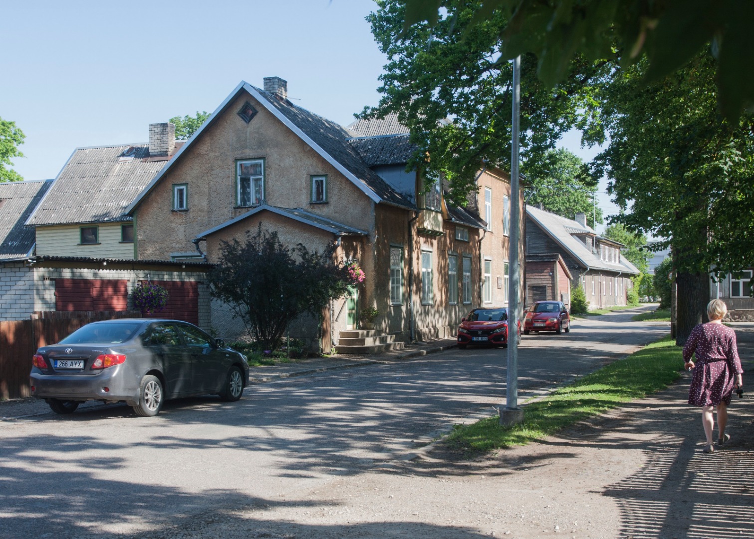foto Viljandi, J. Liivi (Tiigi) tänav, 1964 F A.Kiisla rephoto