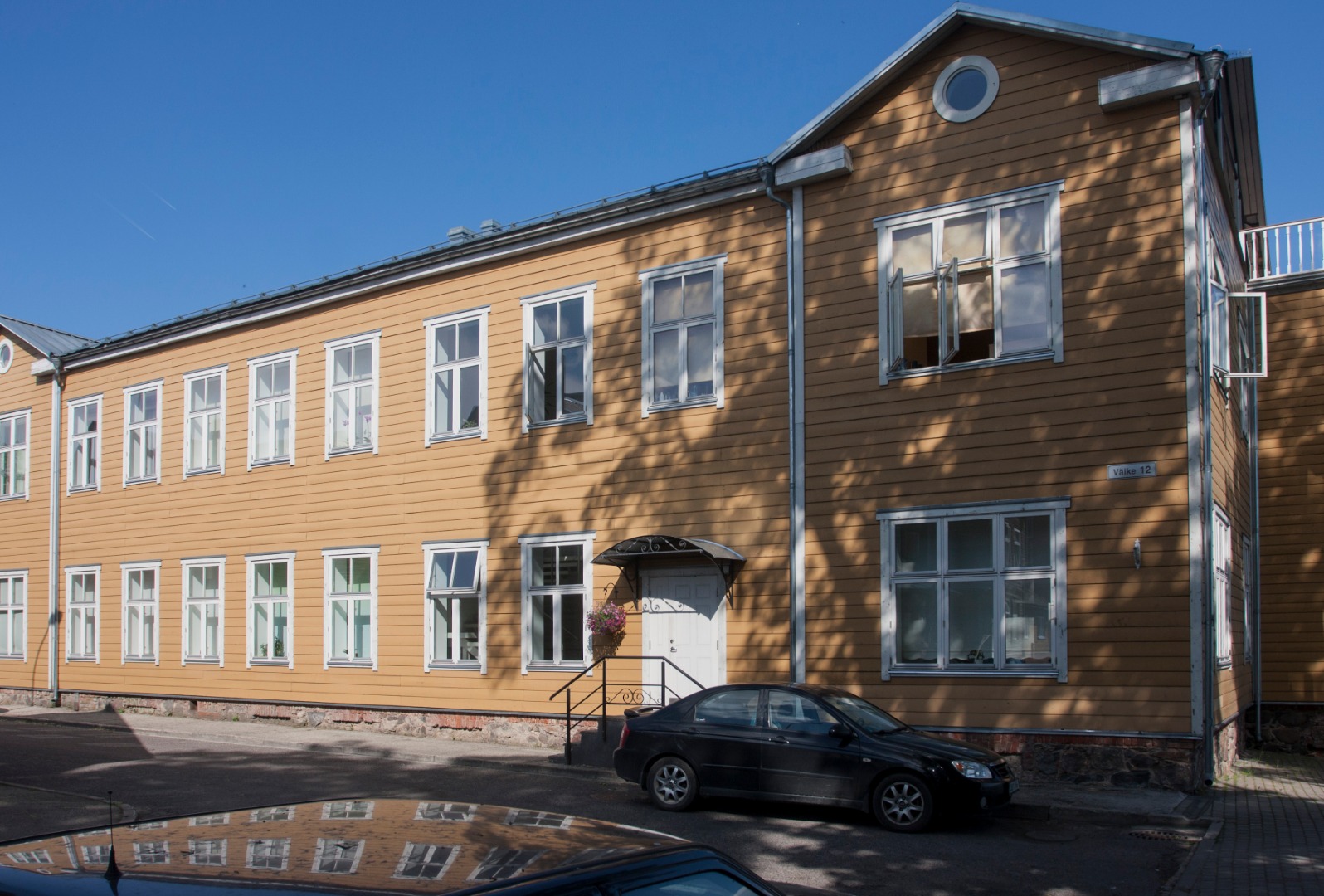 fotonegatiiv, Viljandi, Väike tn 12, Saksa gümnaasium, u 1929, foto J.Riet rephoto