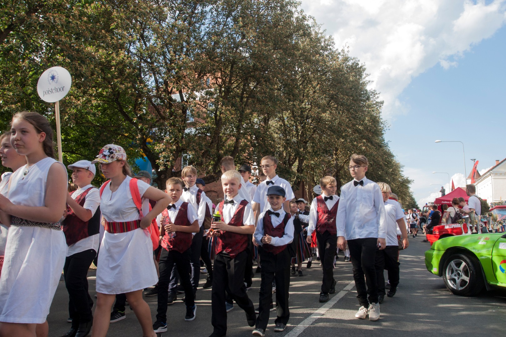 foto Viljandi rajooni laulupäev, Tallinna tn 1960 foto E.Veliste rephoto