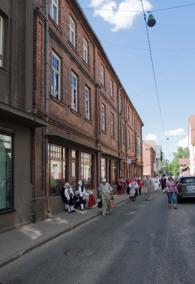 foto Viljandi Lossi tn 17 (hiljem 31) Lutsu maja u 1935 rephoto