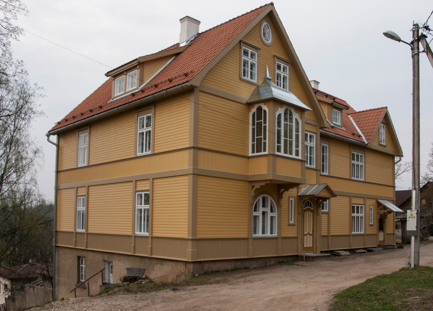 fotopostkaart, Viljandi, Roosi tn 6, Kõiva maja, u 1920, foto J. Riet rephoto