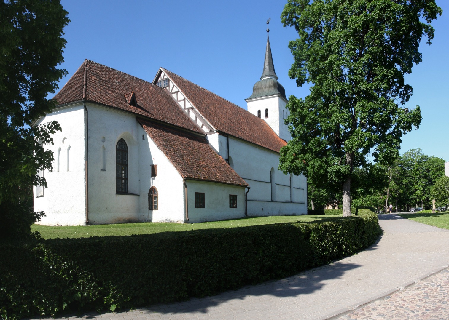 fotonegatiiv, Viljandi, Jaani kirik (vaade Pikk tänavalt) rephoto