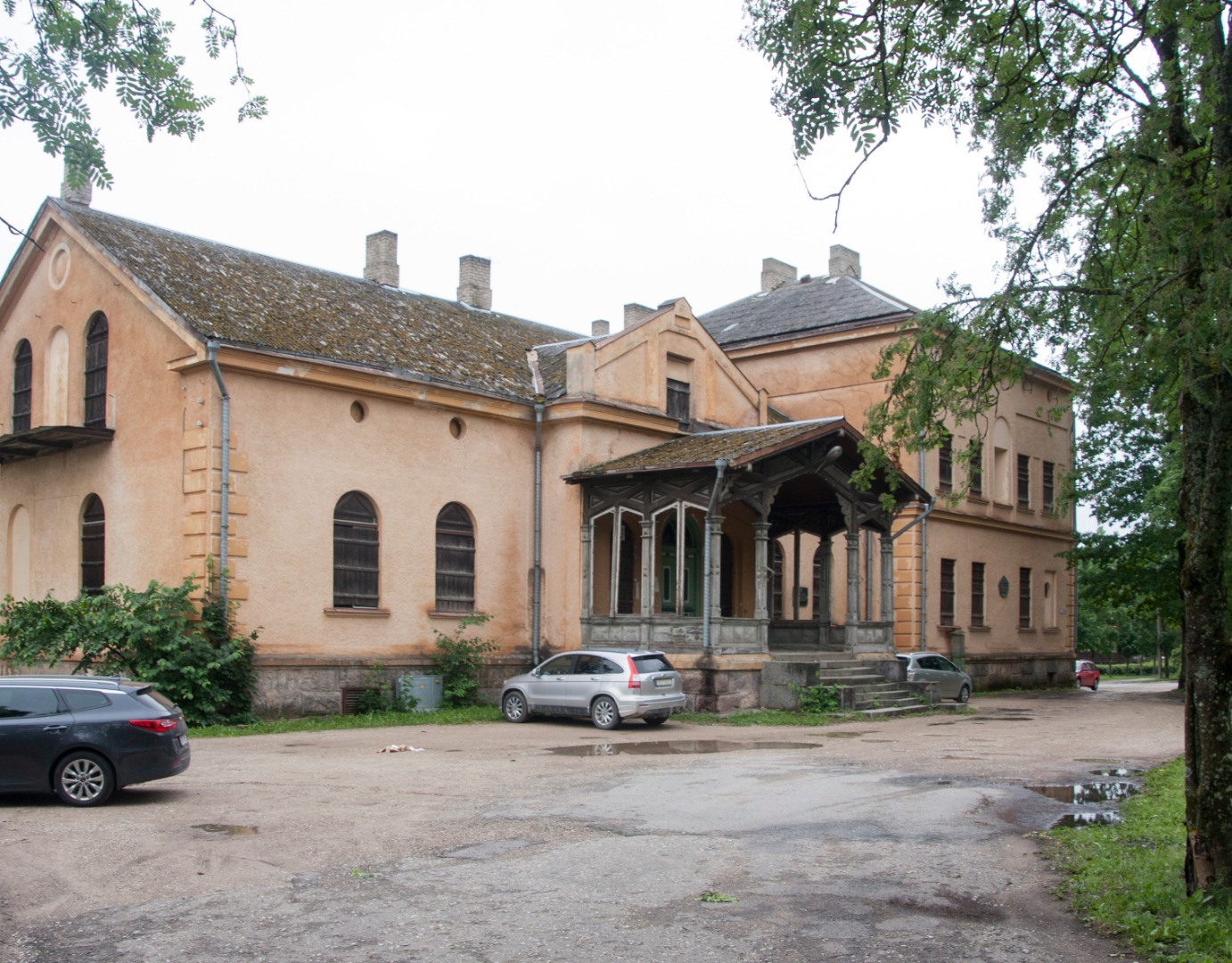 fotonegatiiv, Viljandi mõis, peahoone (nn Uus loss) u 1925 foto J. Riet rephoto