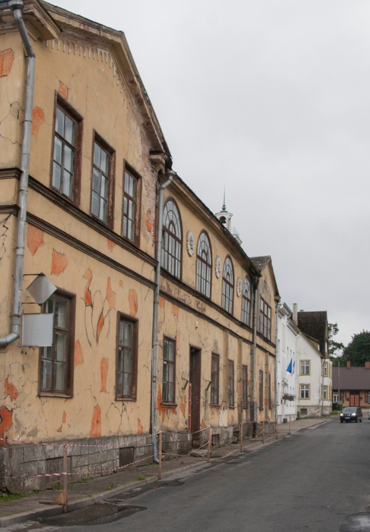 Postcard, Viljandi, old raekoda rephoto