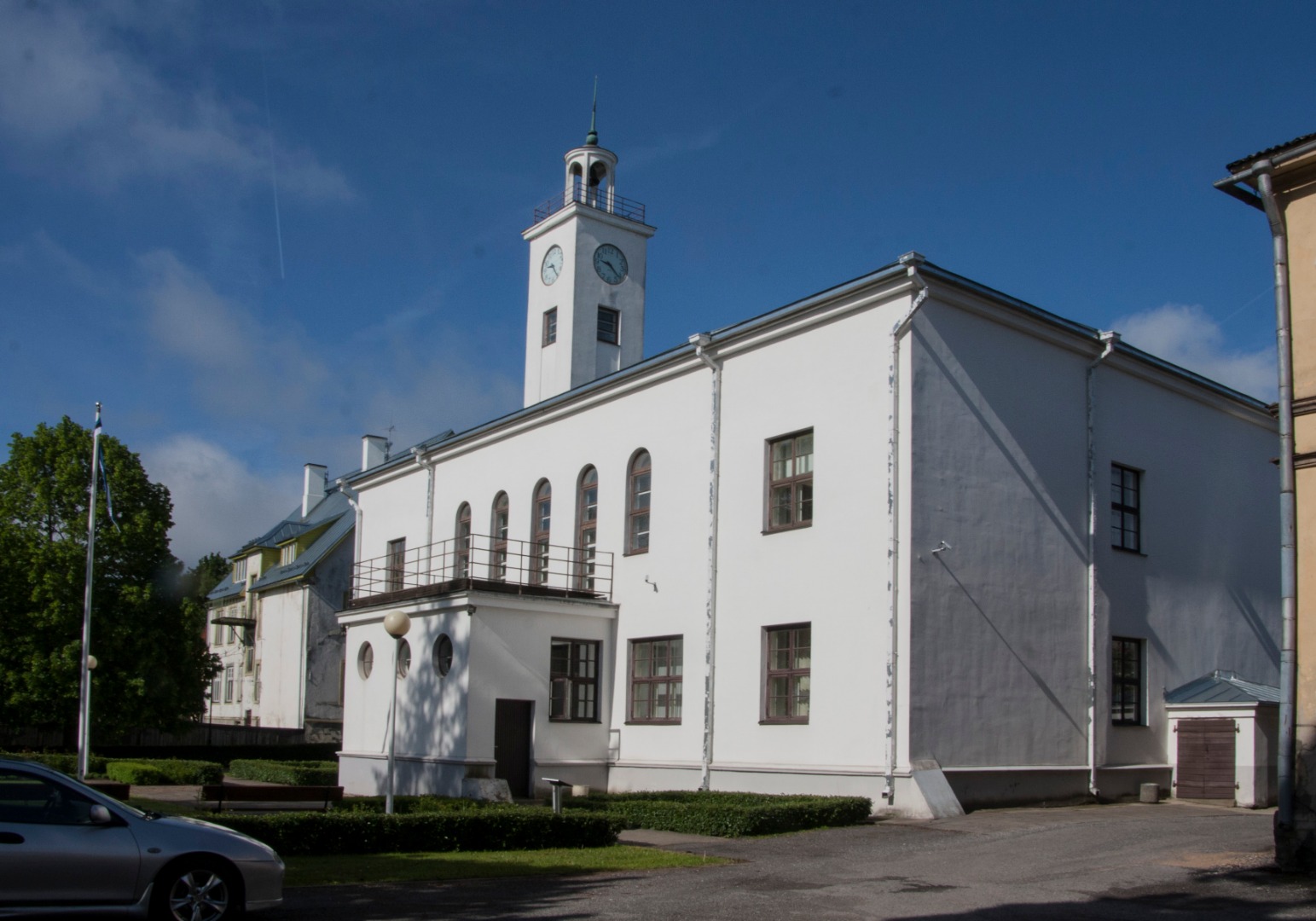 Postcard, Viljandi, new yard, by the yard rephoto