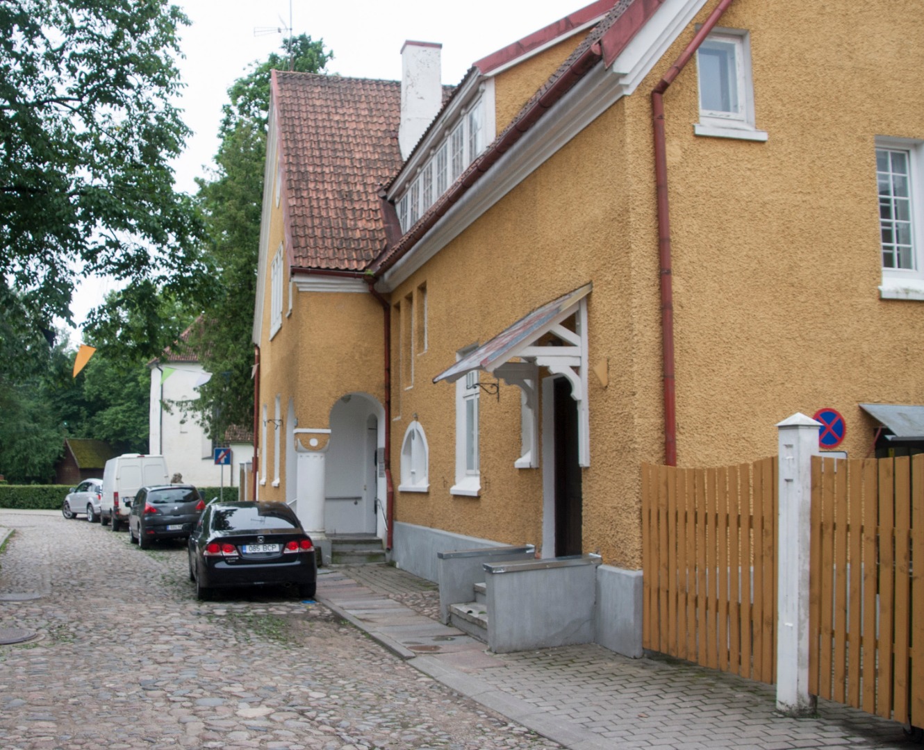 trükipostkaart, Viljandi, 6 vaadet, Dolle maja, Grand Hotel, tütarlastekool, majad (Gabler, Rosenberg, Loviese), koloreeritud, u 1915, Verlag E. Ring (Fellin) rephoto